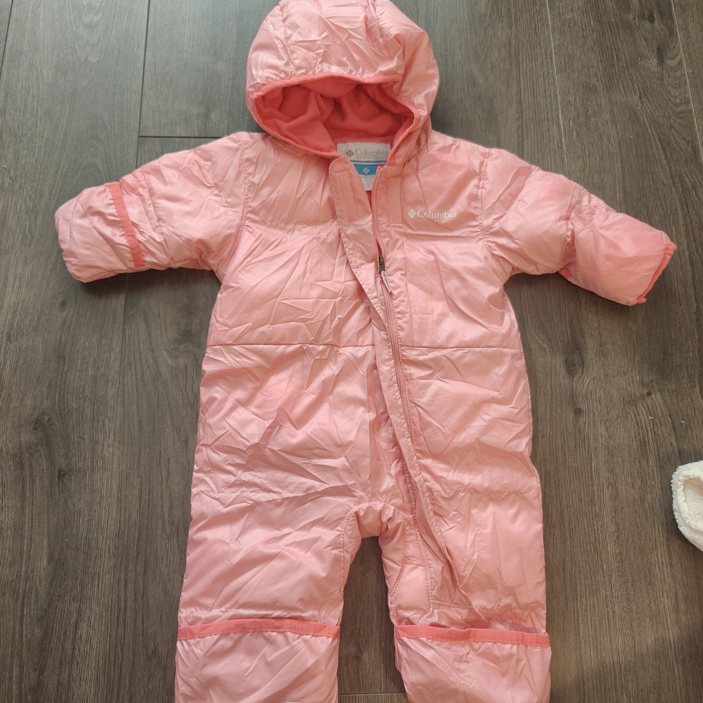 Columbia Light Pink Infant Snowsuit